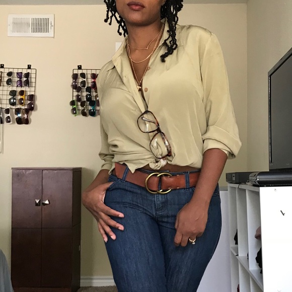 🌹Norton McNaughton 100% silk button down top 14 - Picture 3 of 8